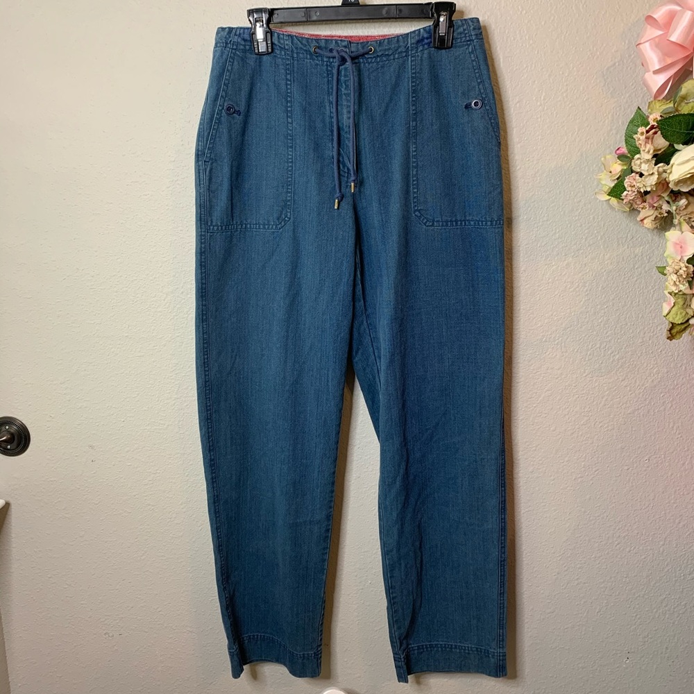 Lauren by Ralph Lauren Drawstring Flat Front Jeans